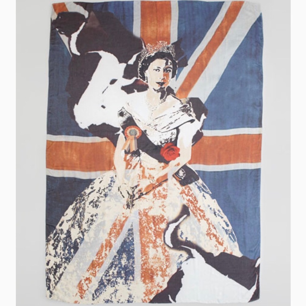 Alexander McQueen Queen Elizabeth Coronation Scarf